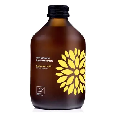 Kombucha Z Kurkumą I Imbirem Bezglutenowa Bio 330 Ml - VIGO