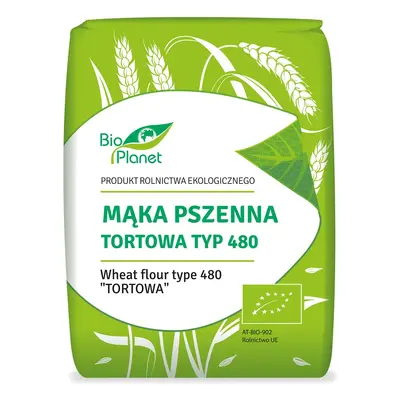 Mąka pszenna tortowa typ 480 1 kg - Bio Planet (EKO)
