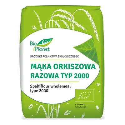Mąka orkiszowa razowa typ 2000 1 kg - Bio Planet (EKO)