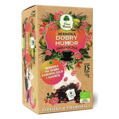 Herbatka dobry humor piramidki 15 szt. 45 g - Dary Natury (EKO)