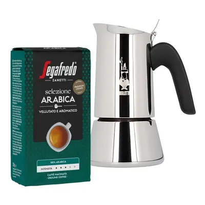 Kawiarka Bialetti New Venus 4tz + Selezione Arabica 250 g mielona