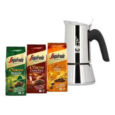 Kawiarka Bialetti New Venus 4tz + 3 kawy mielone Le Origini