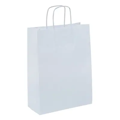 Torba papierowa biała z uchem sznurkowym 240x100x320mm