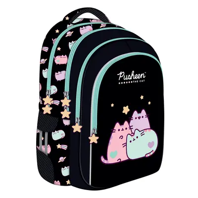 Plecak 4 komorowy czarny Pusheen pastel Bambino