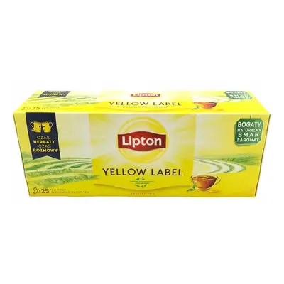 Herbata ekspresowa lipton yellow label 25 sztuk