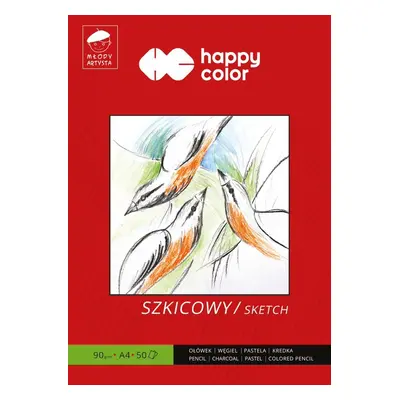 Blok szkicowy A4 90g Happy Color 50 kartek