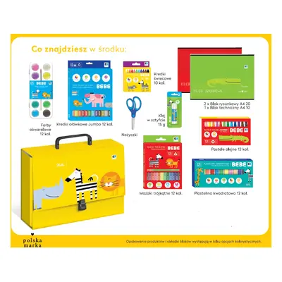 Prezent zestaw do szkoły małego artysty BB Kids dla chłopaka