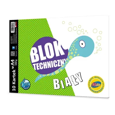 Blok techniczny tani A4 10 arkuszy 150g