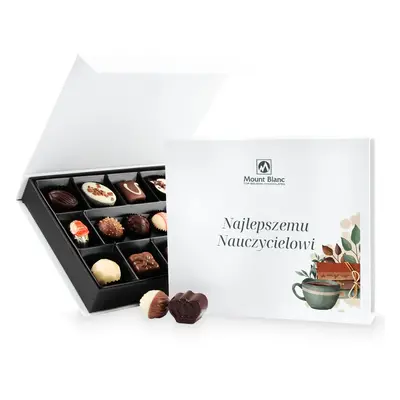 Bombonierka Chocolate Box Medium White Najlepszemu Nauczycielowi