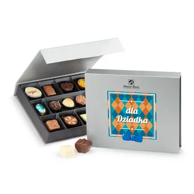 Prezent dla dziadka Chocolate Box Medium Silver