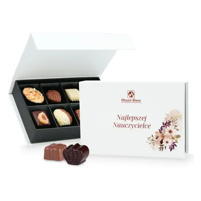 Bombonierka Chocolate Box Mini White Najlepszej Nauczycielce