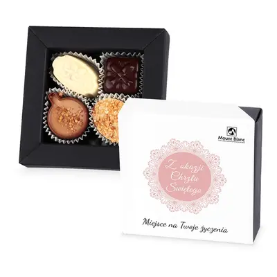 Czekoladki na prezent z okazji Chrztu Świętego dla dziewczynki Delights Mini no.2 z Twoimi życze