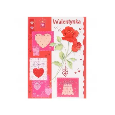 Kartka na Walentynki Róże