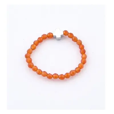 Pierścionek Na Palec Agat Czerwony