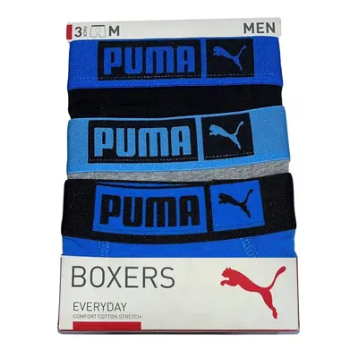 Bokserki męskie Puma BASIC PLACED LOGO 3-PACK wielokolorowe 93554809