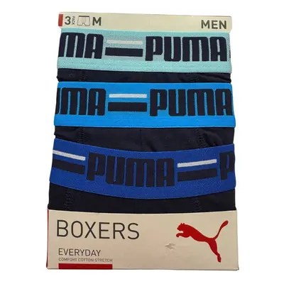 Bokserki męskie Puma BASIC BRAND ELASTIC 3-PACK wielokolorowe 93545712