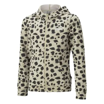 Bluza z kapturem dziewczęca Puma ESS+ Animal AOP beżowa 67351788