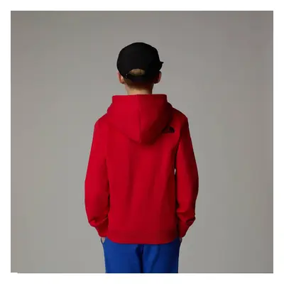 Bluza z kapturem chłopięca The North Face TOPOGRAPHIC REGULAR czerwona NF0A89HJ682