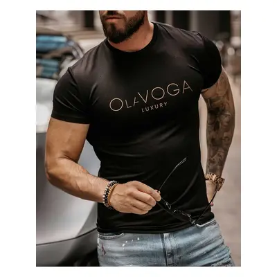 T-shirt męski OLAVOGA HUGO czerń S