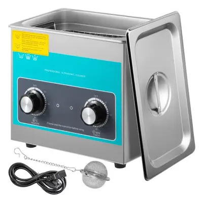 VEVOR Myjka Ultradźwiękowa Button Ultrasonic Cleaner Ultradźwiękowa Maszyna Czyszcząca Stal Nier