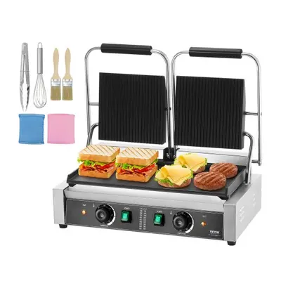 VEVOR Commercial Panini Press Grill Elektryczny opiekacz do kanapek 485x230mm