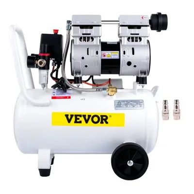 VEVOR Sprężarka Powietrza Kompresor Szeptów Cichy Kompresor 1.1Ps/850W Motor Cfm5.9 58db 30L Tan