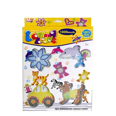 Zestaw koralików do prasowania 1000 sztuk 4 wzory