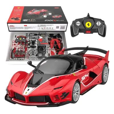 Zdalnie sterowany samochód Ferrari FXXK model do złożenia Rastar 96900 R/C 1:18