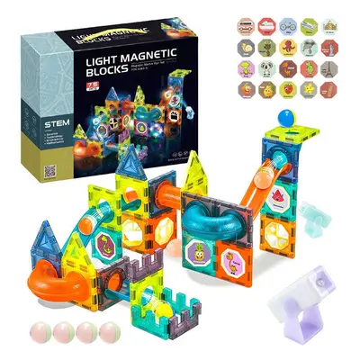 Klocki Magnetyczne - Light Magnetic Blocks 75 elementów