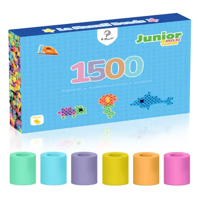 Koraliki do prasowania 1500 szt Junior Maxi Pastelowe