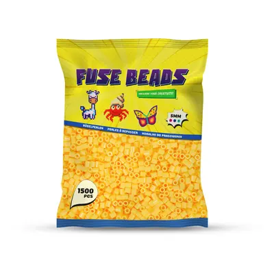 Koraliki do prasowania ŻÓŁTE 1500 szt Benny Beads