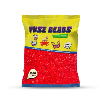 Koraliki do prasowania CZERWONE 1500 szt Benny Beads