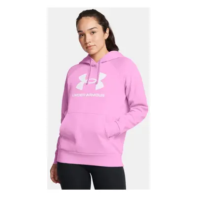 Stellar Roze / Wit Bluza damska z kapturem Under Armour Rival Fleece Big Logo M