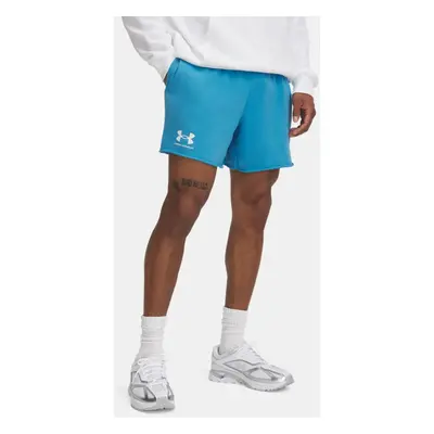 Ether Blauw / Onyx Wit Spodenki męskie Under Armour Rival Terry 15,2 cm L