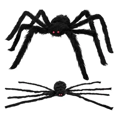 Dekoracja na Halloween duży pająk włochata tarantula