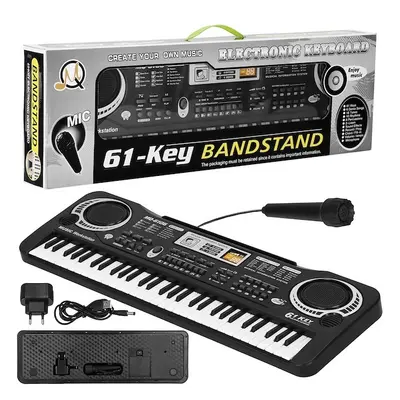 Keyboard pianino elektryczne z mikrofonem dla dzieci