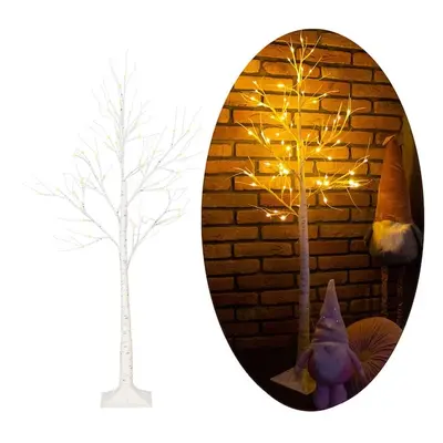 Drzewko świecące 120 cm brzoza LED dekoracja świąteczna