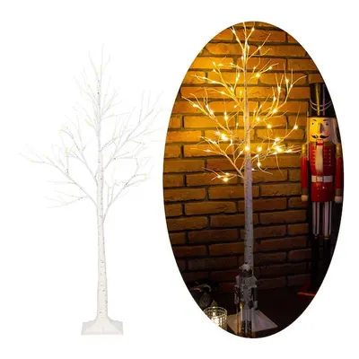 Drzewko świecące 210 cm brzoza LED dekoracja świąteczna