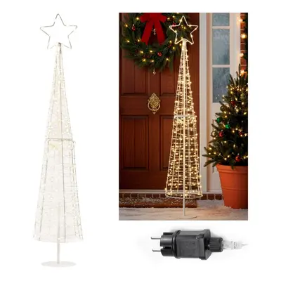 Choinka na zewnątrz 100 cm dekoracja świąteczna 250 Led ciepły biały IP44