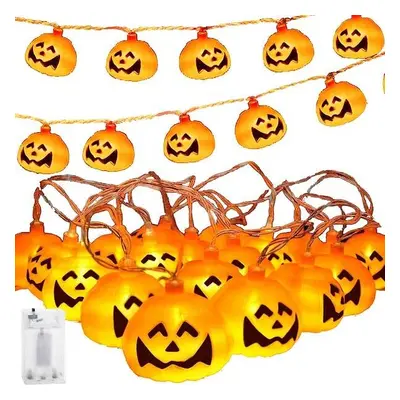 Lampki na Halloween dynie girlanda łańcuch świetlny 20 LED