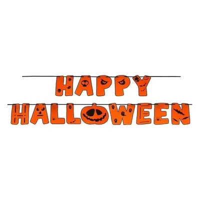 Dekoracje na Halloween girlanda 200 cm napis happy halloween ozdoby