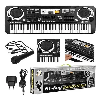 Pianino elektryczne keyboard z mikrofonem dla dzieci