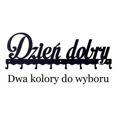 Wieszak ścienny Dzień dobry 01 czarny