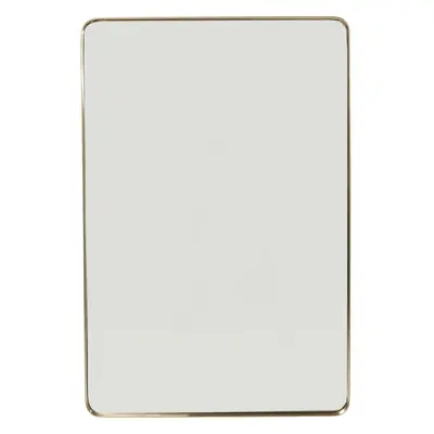 Lustro Curve Rectangular Brass 120x80 cm Kare