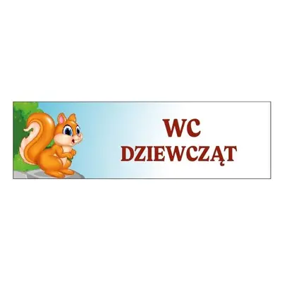 Tabliczka - WC Dziewcząt