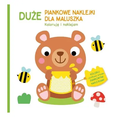 Duże piankowe naklejki dla maluszka. Miś