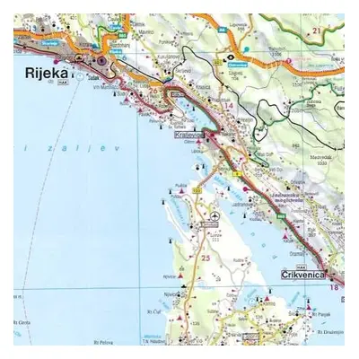 Chorwacja cz północna istria mapa 1:200 000