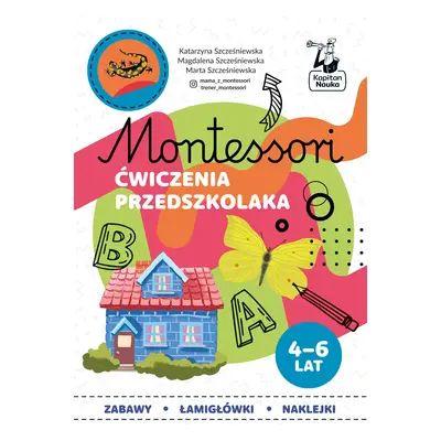 Ćwiczenia przedszkolaka 4-6 lata. Montessori. Karty sensoryczne