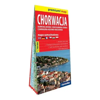 Premium!map Chorwacja, Słowenia, Bośnia..1:700 000