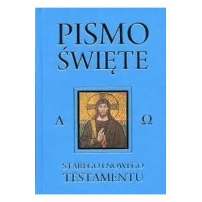 Pismo Święte Starego i Nowego Testamentu niebieski